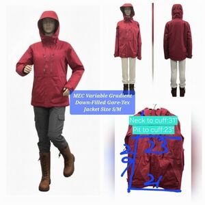 MEC Variable Gradient Down-Filled Gore-Tex Jacket Size S/M